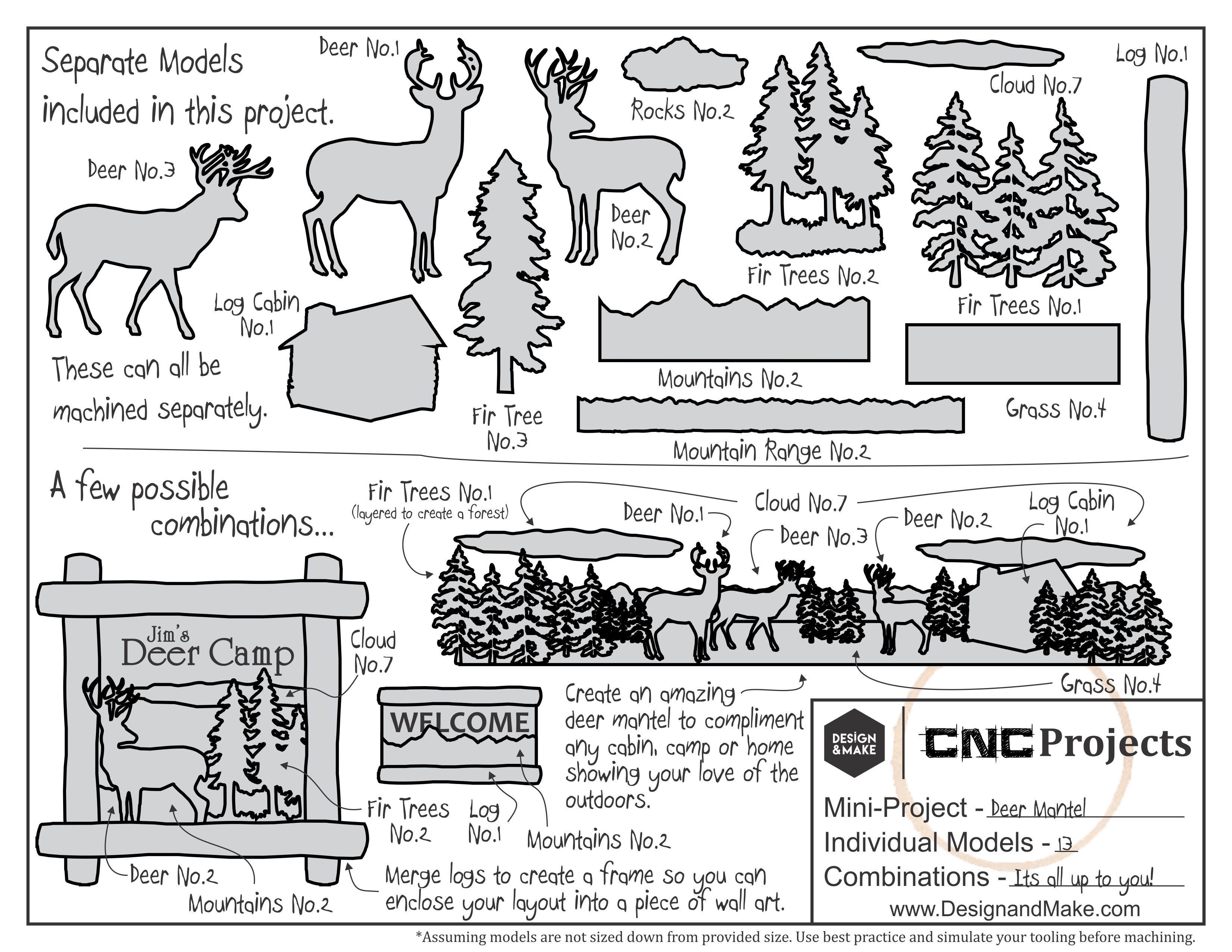 Deer Mantel - Project Sheet